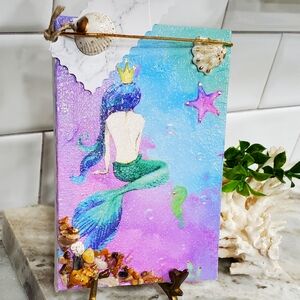 Canvas Mermaid 3 D Sea Life Picture. 4x6 Canvas ⚜️💙⚜️